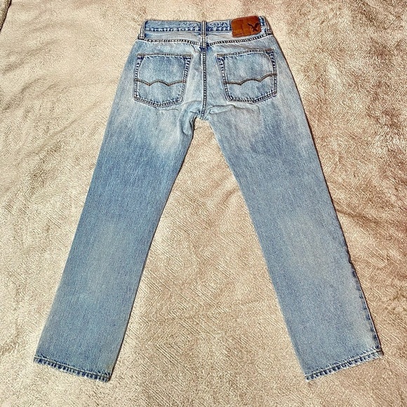 American Eagles Slim Straight Jeans Denim 100% Cotton Size US 26/28 - Pre-Loved - Picture 2 of 16